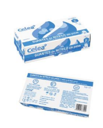 GUANTE NITRILO AZ S/P CELEA T/XG P/100 u