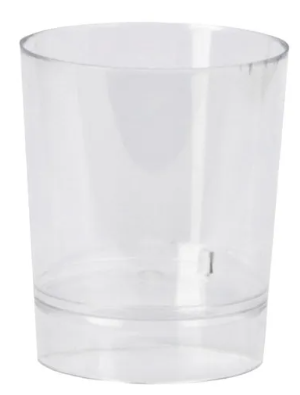 VASO CHUPITO 2 C/B PLASTICO C/50PQ (BOLSA 20 U)