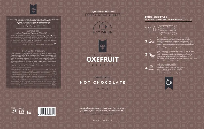 PACK-IN-TUBE CHOCOLATE A LA TAZA