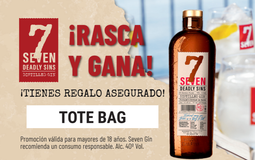 RASCA Y GANA SEVEN - BOLSA TELA HEFTY