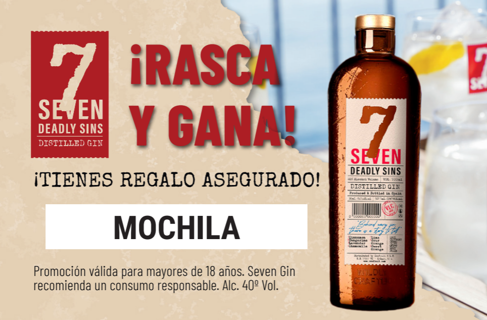 RASCA Y GANA SEVEN - MOCHILA