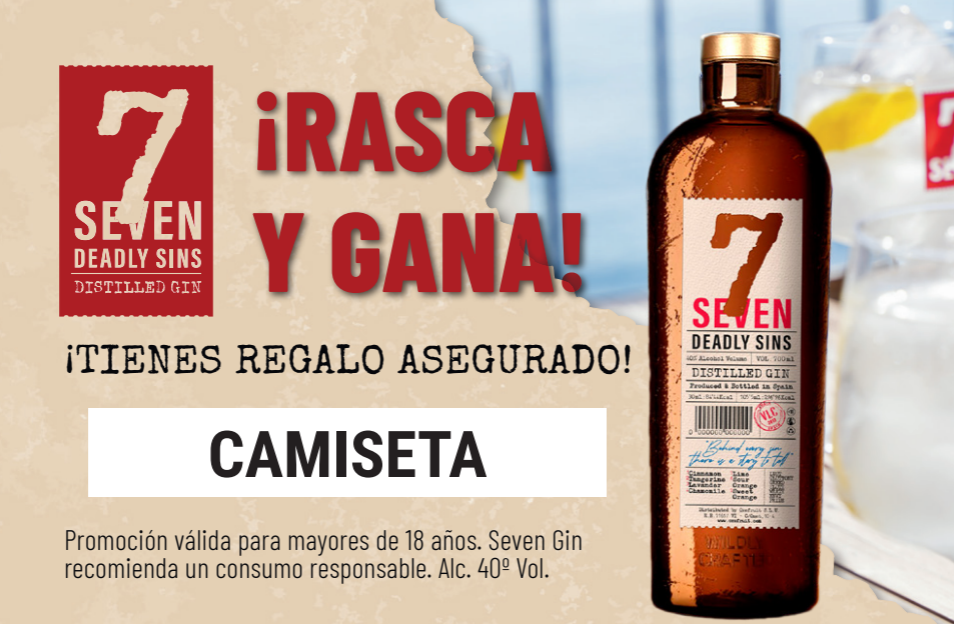 RASCA Y GANA SEVEN - CAMISETA