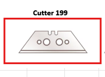 CUCHILLAS CUTTER MODELO CUTD 199 / PACK 10 U