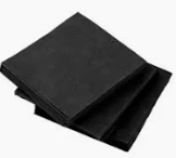 [240PNE] SERVILLETA 40x40 2C NEGRA PP (24Px50H) COTTONCEL