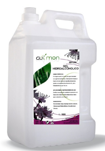 [06030710] GEL HIDROALCOLICO GUIMON G/5L